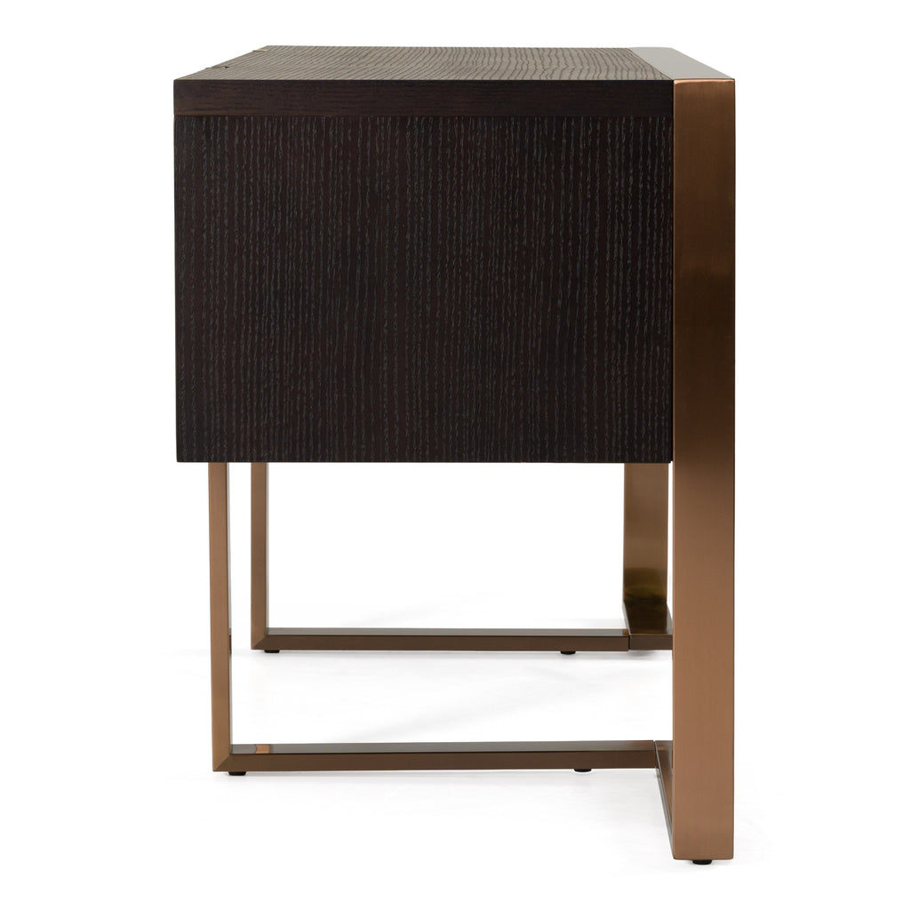 Modern Fauna Wenge and Rosegold Desk