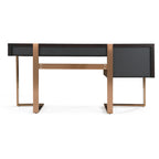 Modern Fauna Wenge and Brass Desk