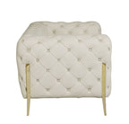 970 Divanitalia Loveseat in Top-grain Italian Leather - Cream