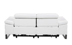 1246 Divanitalia Top Grain Italian Leather Loveseat with Power Headrest