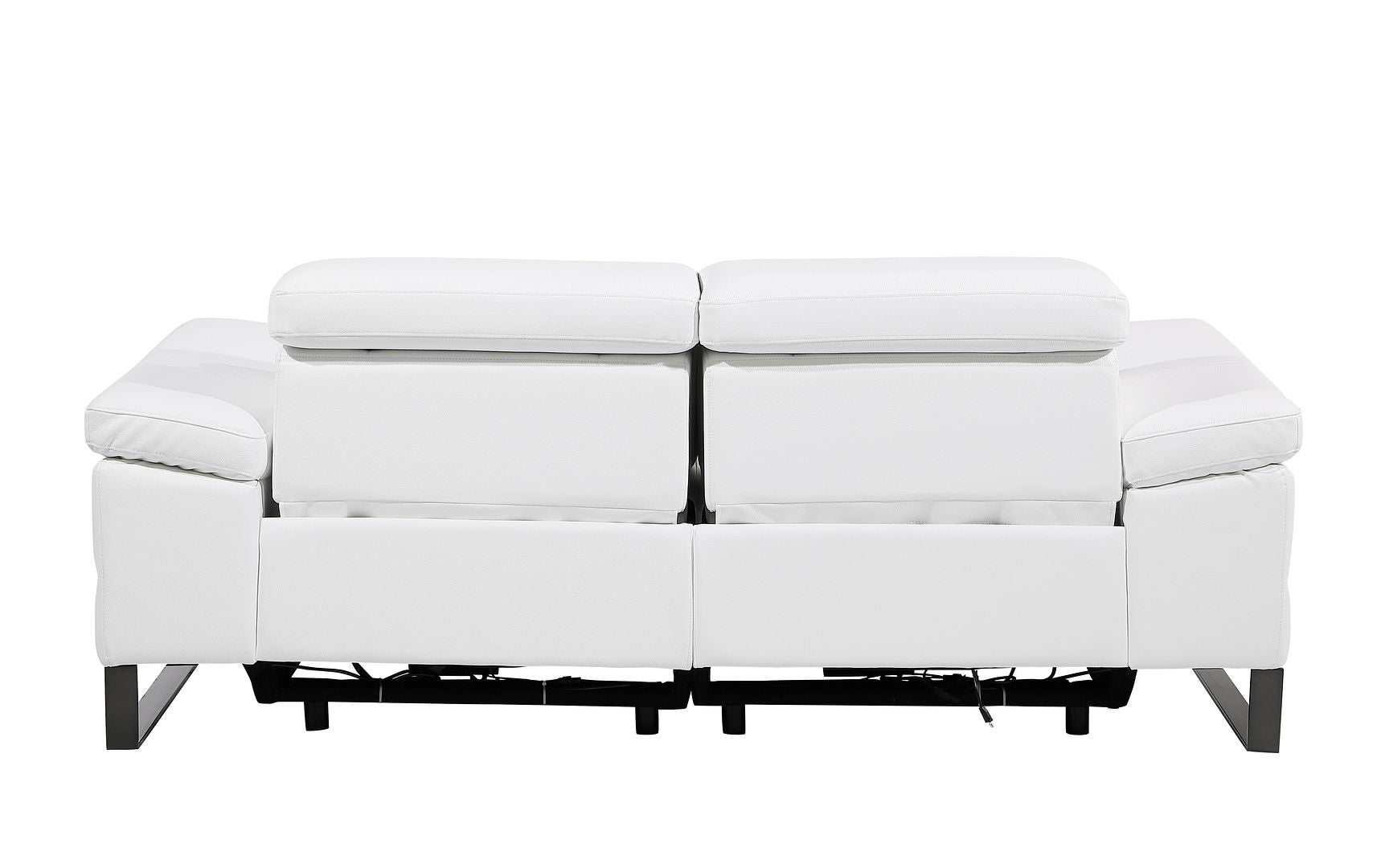 1246 Divanitalia Top Grain Italian Leather Loveseat with Power Headrest