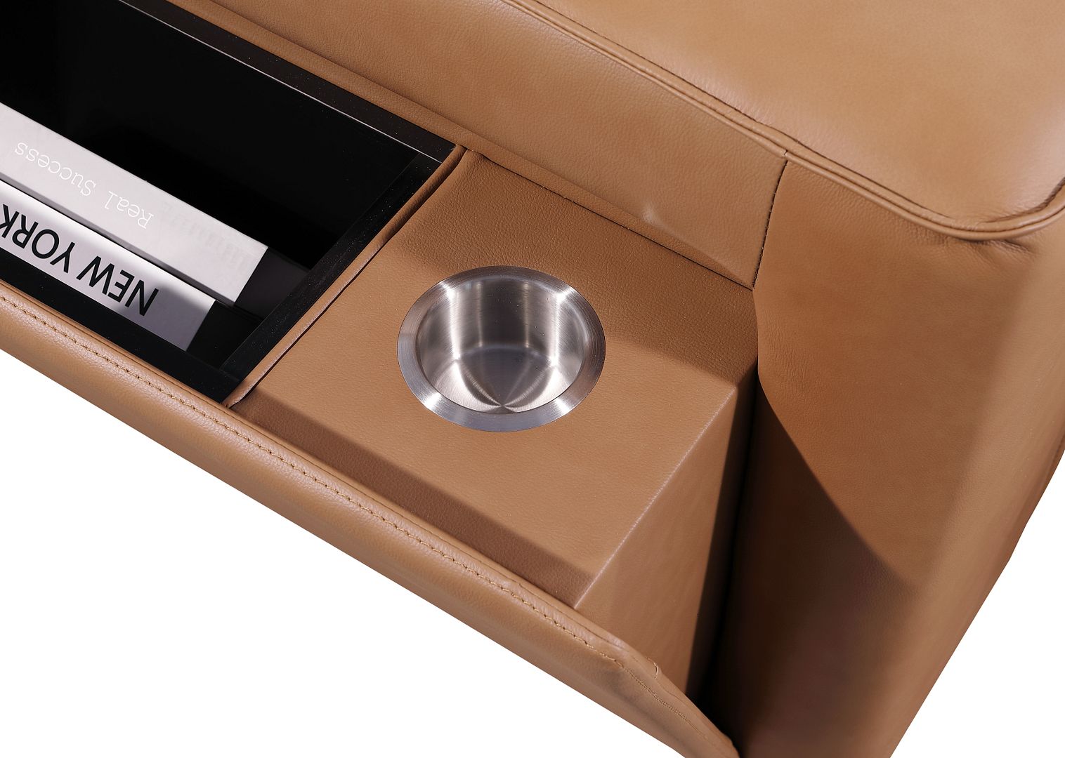 1224 Divanitalia 10-Piece U-Shaped Sectional Sofa in Top Grain Italian Leather with 4 Power Recliners & Power Headrests