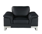 411 Divanitalia Chair in Top-grain Italian Leather - Black