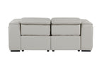 1224 Divanitalia 2-Piece Modular Power Reclining Loveseat in Top Grain Italian Leather with 2 Power Recliners & Power Headrests - Light Grey - SKU 1224-LT-GREY-2.2-HT - view 6