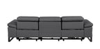 1246 Divanitalia Modular Power Dual Reclining Sofa with Power Reclining Headrests - Top Grain Italian Leather - Dark Grey - SKU 1246-DK-GREY-3.2-S-HT - view 7