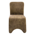 Ditka - Modern Camel Velvet Dining Chair (Set of 2)