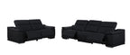 9762 Divanitalia 5-Piece Modular Power Reclining Sofa and Loveseat Set with 5 Power Recliners in Top Grain Italian Leather - Black - SKU 9762-BLACK-5.4-HT-2PC - view 4