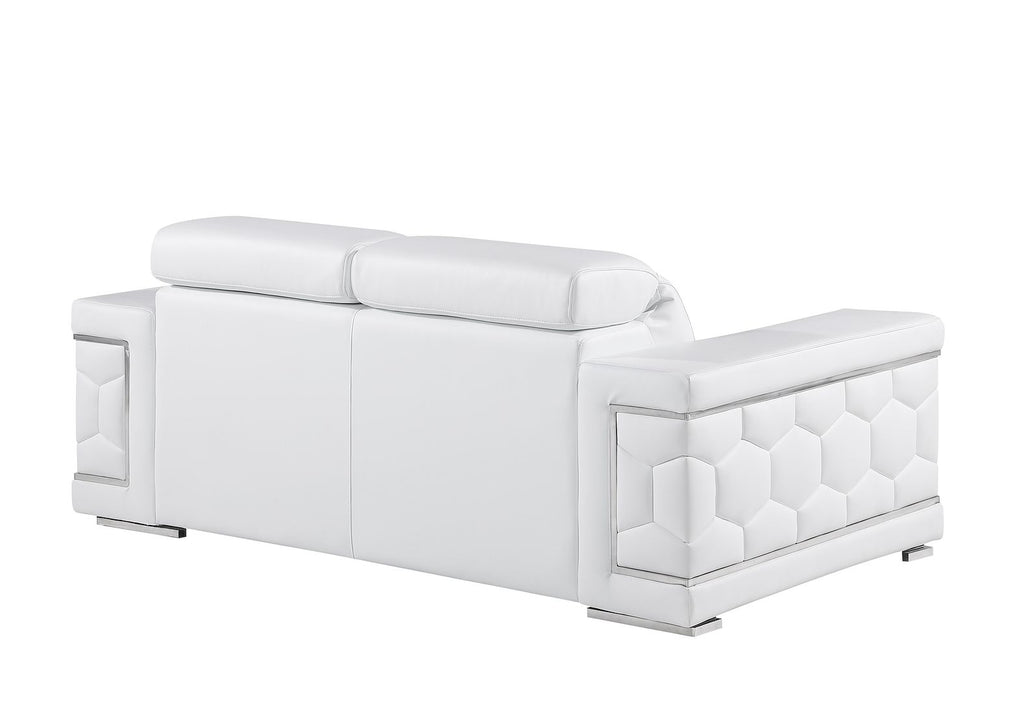 296 Genuine Loveseat - White - SKU 296-WHITE-L - view 3