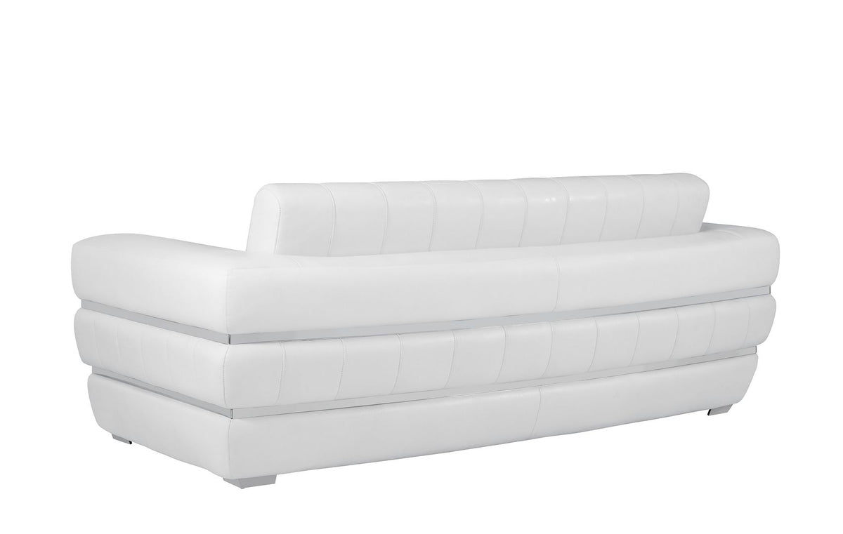 904 Divanitalia 2-Piece Sofa Set in Top-grain Italian Leather - White - SKU 904- WHITE 2PC (S/L) - GROUP - view 5
