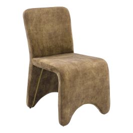 Ditka - Modern Camel Velvet Dining Chair (Set of 2)