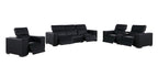 1208 Modular Leather Set with 5 Power Recliners & Power Headrests - Black - SKU 1208-BLACK-7.5-HT-3PC - view 4