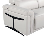 1126 Divanitalia Power Reclining Sofa in Top Grain Italian Leather with 2 Power Recliners & Power Headrests