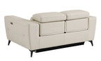 989 Divanitalia Power Reclining Loveseat with Power Headrest in Top-grain Italian Leather