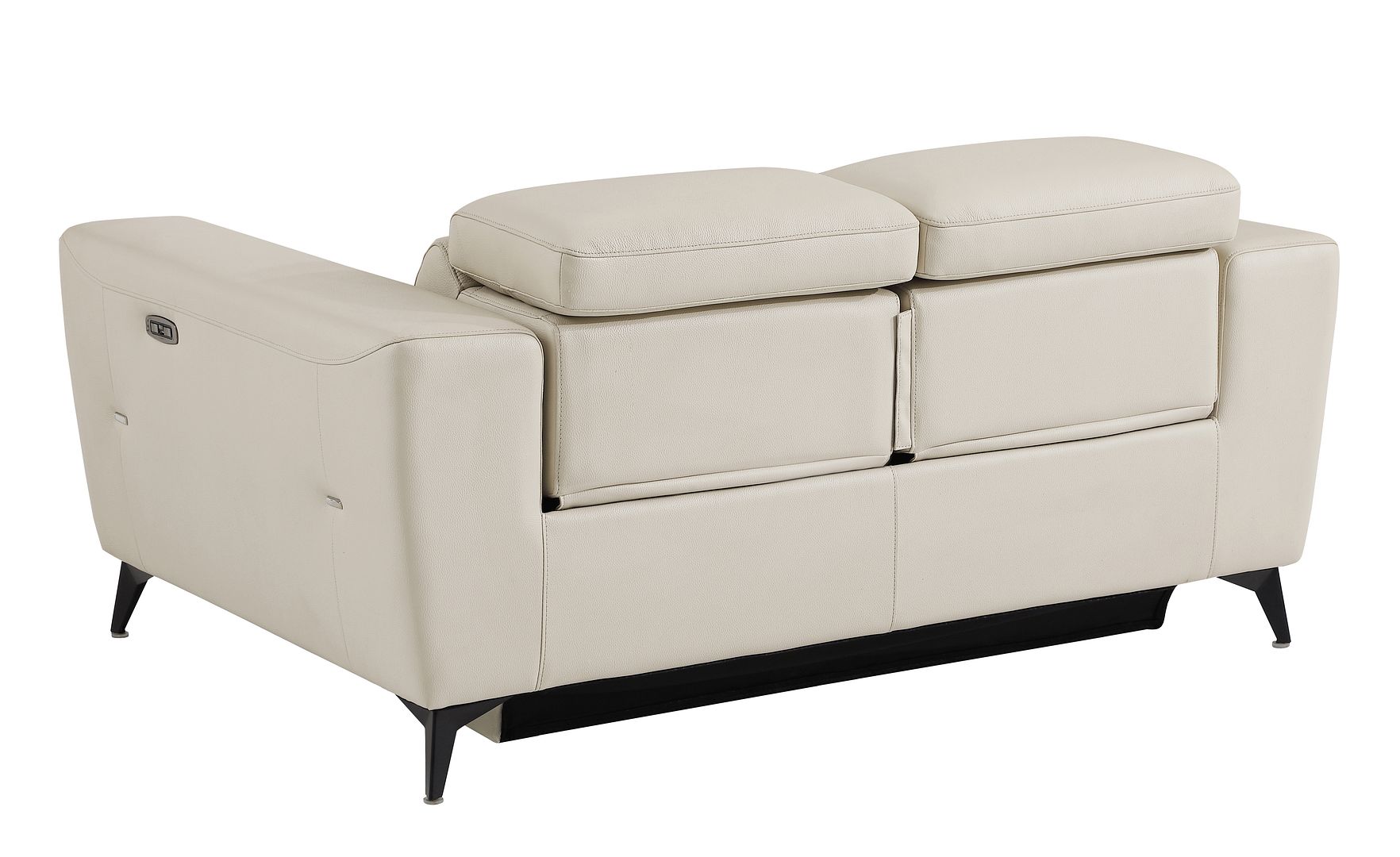 989 Divanitalia Power Reclining Loveseat with Power Headrest in Top-grain Italian Leather