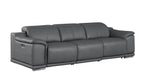 2679 Genuine Leather Sofa with Dual Power Recliners - Dark Grey - SKU 2679-DK-GRAY-3.2-S-HT - view 4