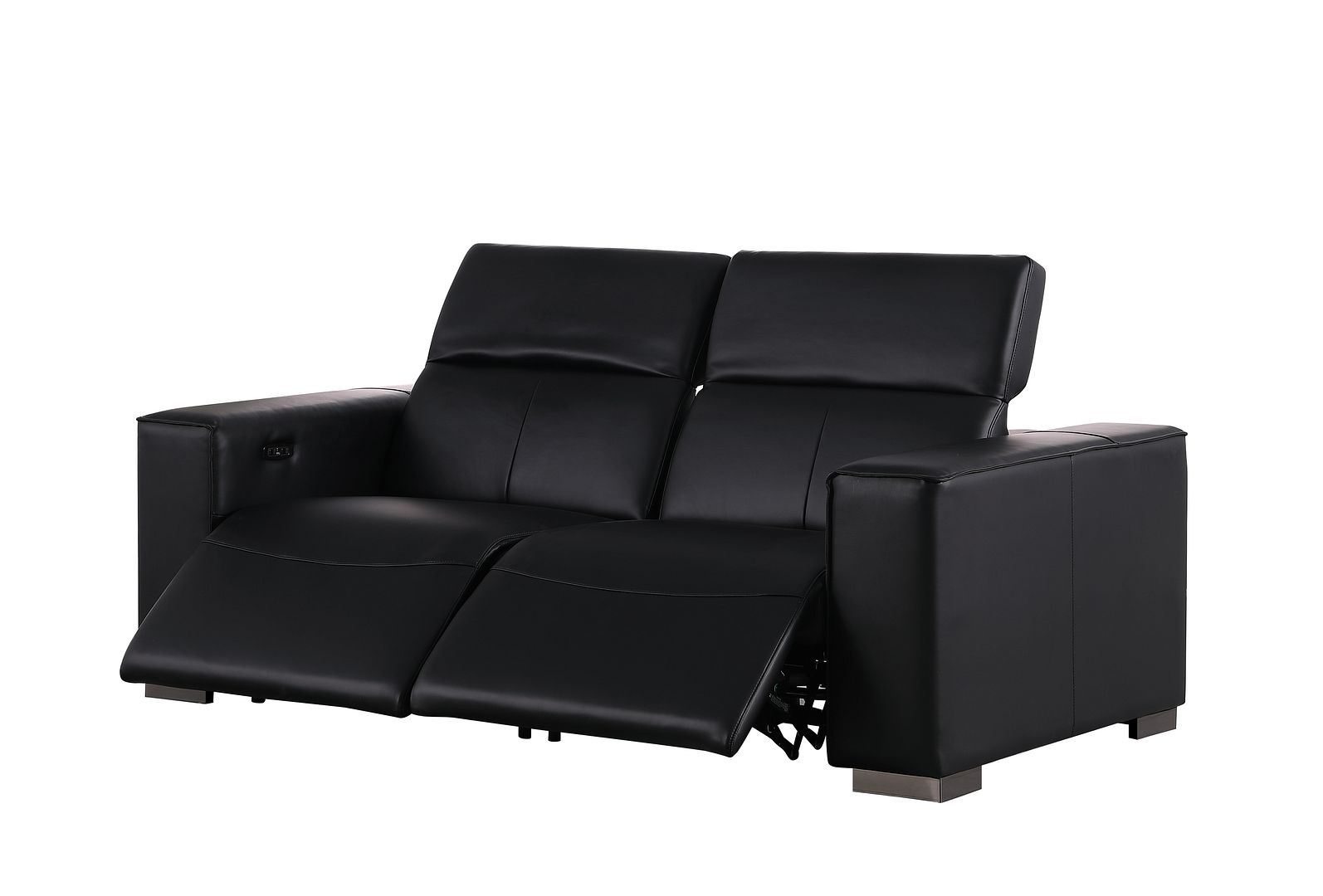 1208 Genuine Leather Dual Power Reclining Loveseat