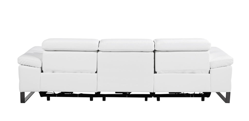1246 Divanitalia Modular Power Dual Reclining Sofa with Power Reclining Headrests - Top Grain Italian Leather - White - SKU 1246-WHITE-3.2-S-HT - view 7