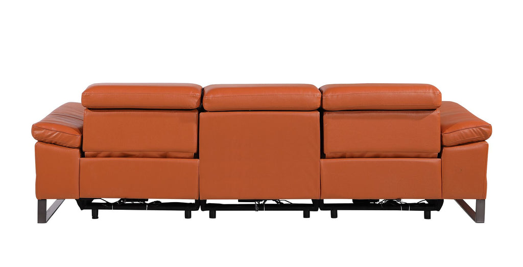 1246 Divanitalia Modular Power Dual Reclining Sofa with Power Reclining Headrests - Top Grain Italian Leather - Camel - SKU 1246-CAMEL-3.2-S-HT - view 7