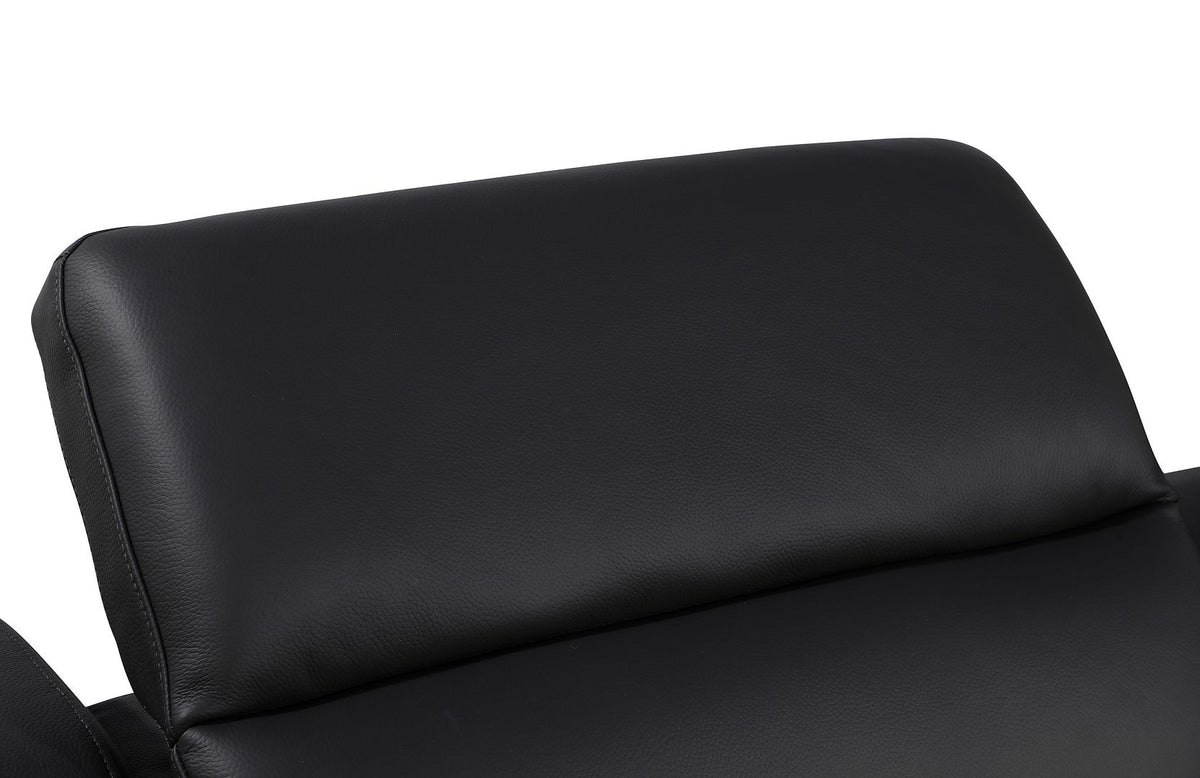 1116 Divanitalia 7-Piece L-Shaped Sectional Sofa in Top Grain Italian Leather with 3 Power Recliners & Power Headrests - Black - SKU 1116-BLACK-7PC-3PWR-SECTIONAL- GROUP - view 12