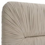 Florence - Modern Beige Velvet + Gold Bed - Modern Beige Velvet + Gold Bed