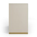 Florence - Modern Beige Leatherette + Gold Dresser