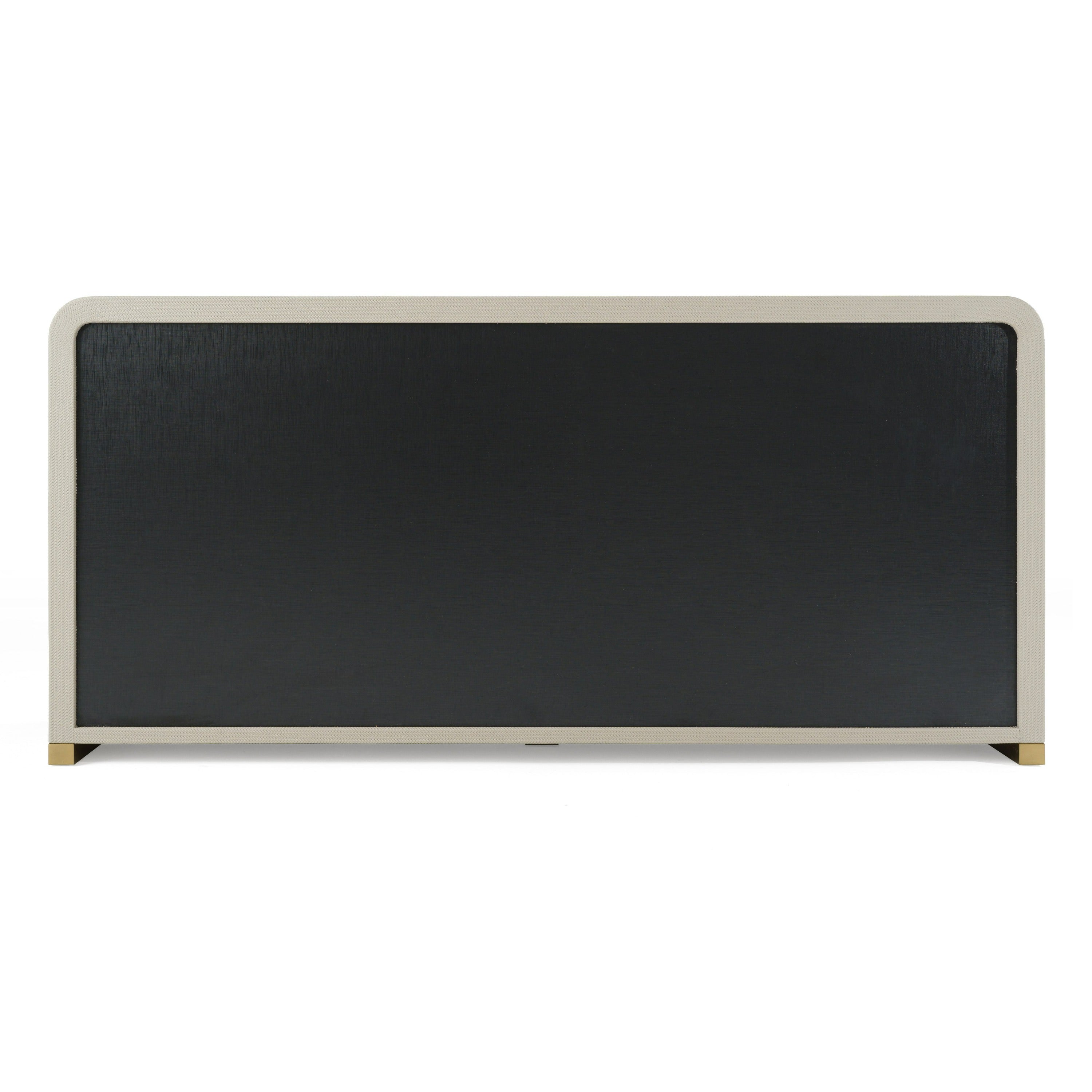 Florence - Modern Beige Leatherette + Gold Dresser