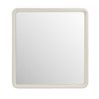 Florence - Modern Beige Leatherette Mirror
