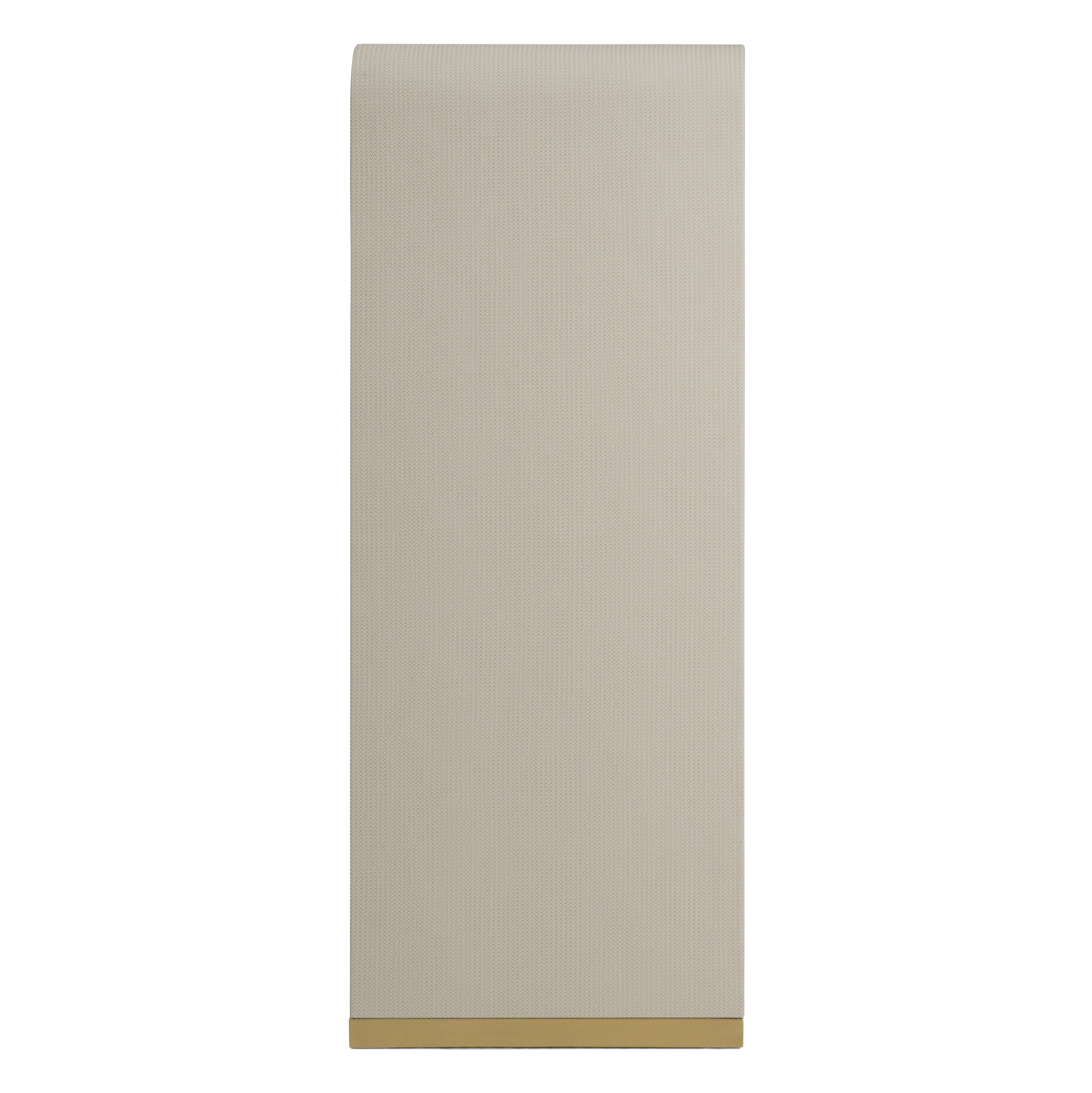 Florence - Modern Beige Leatherette + Gold Chest