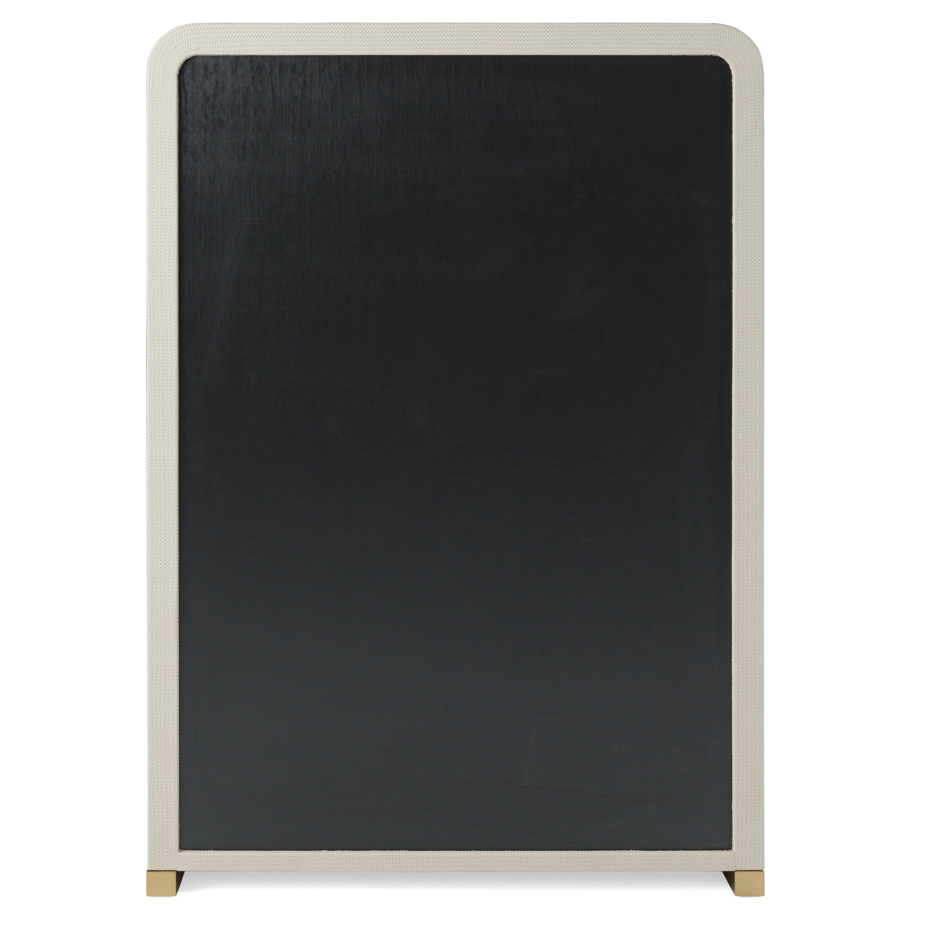 Florence - Modern Beige Leatherette + Gold Chest