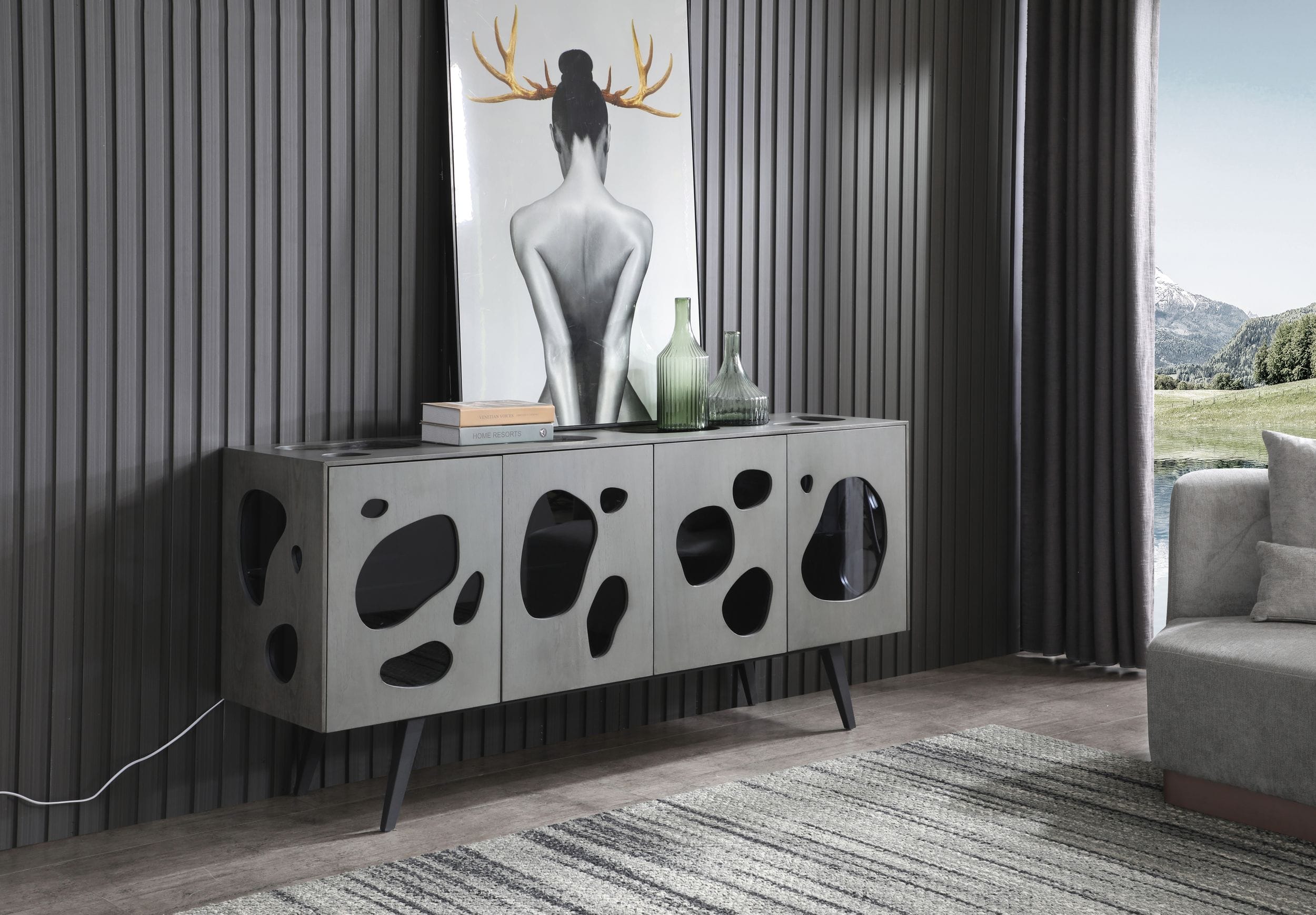 Fontana - Modern Grey Buffet