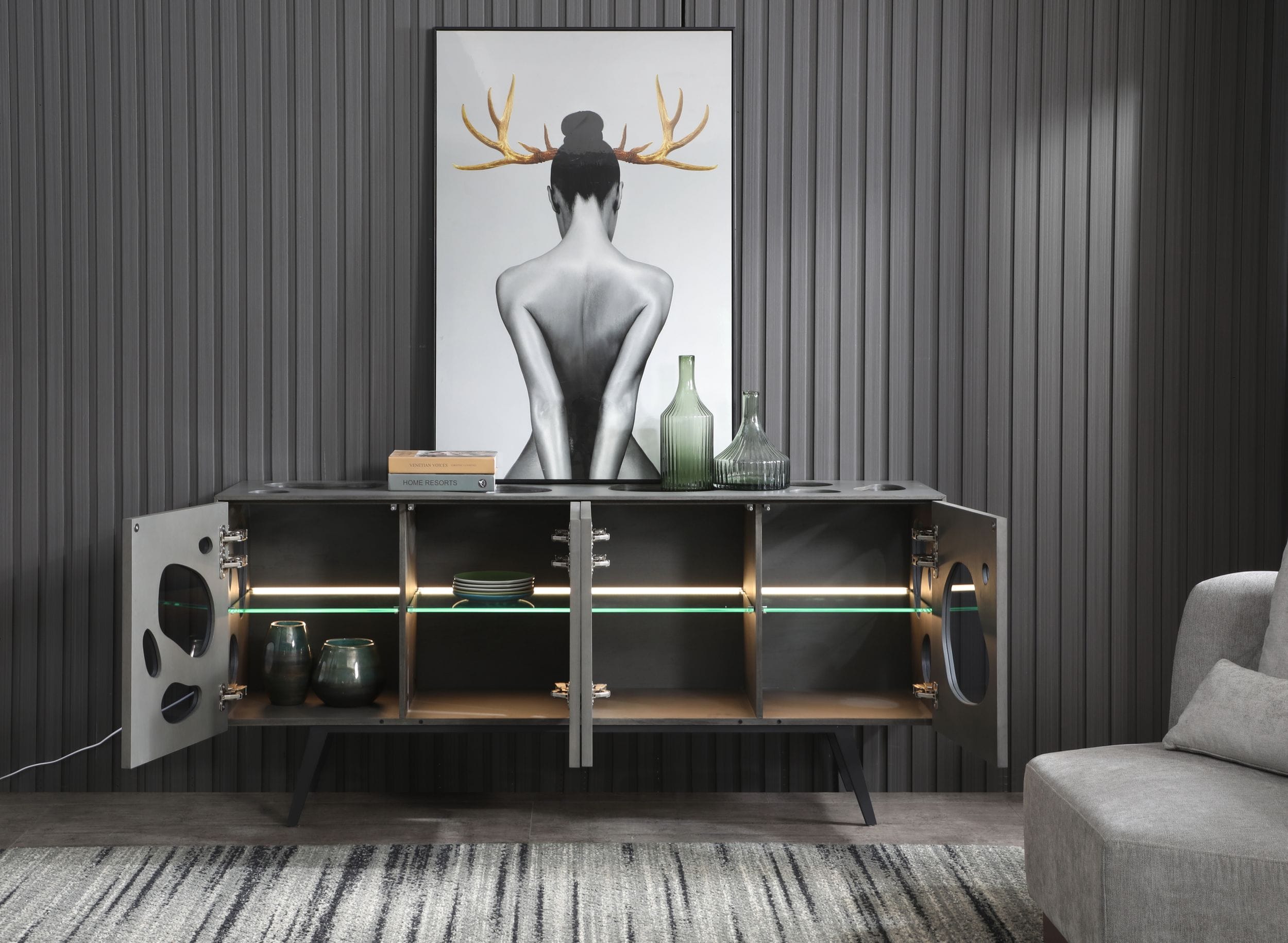 Fontana - Modern Grey Buffet