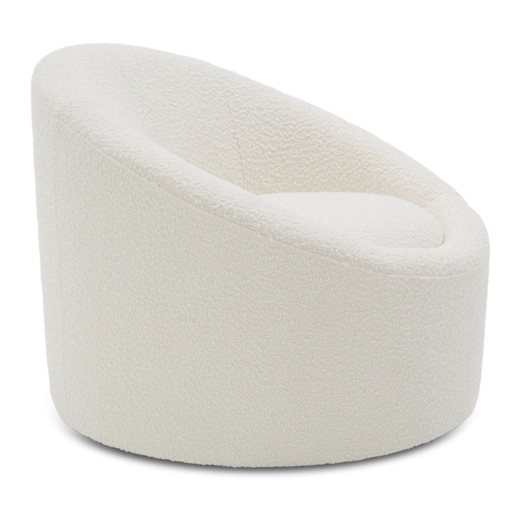 Frontier - Glam White Fabric Accent Chair