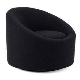 Frontier - Glam Black Fabric Accent Chair