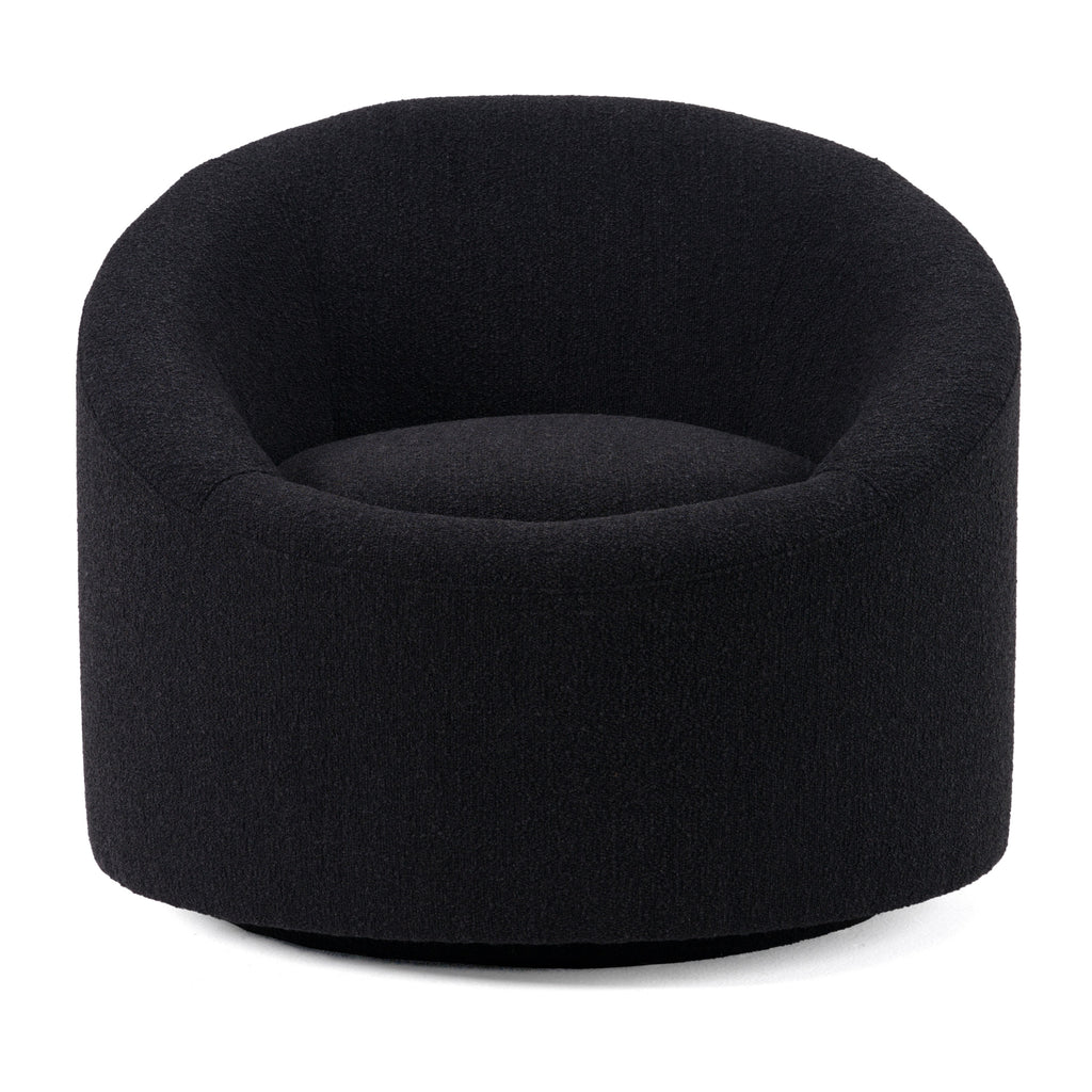 Frontier - Glam Black Fabric Accent Chair
