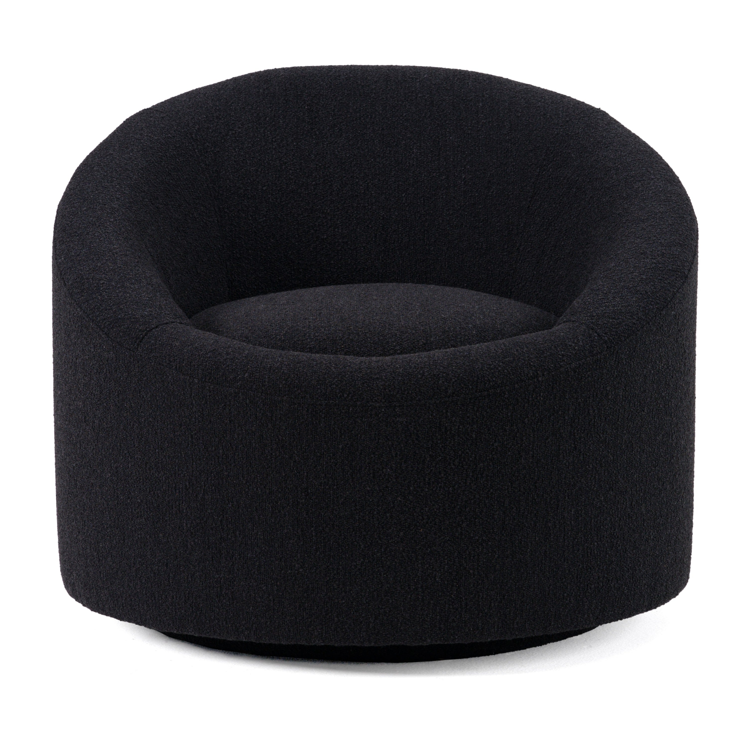 Frontier - Glam Black Fabric Accent Chair