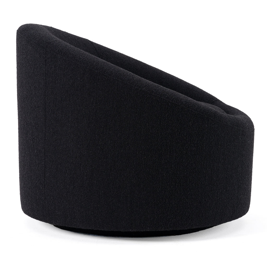 Frontier - Glam Black Fabric Accent Chair