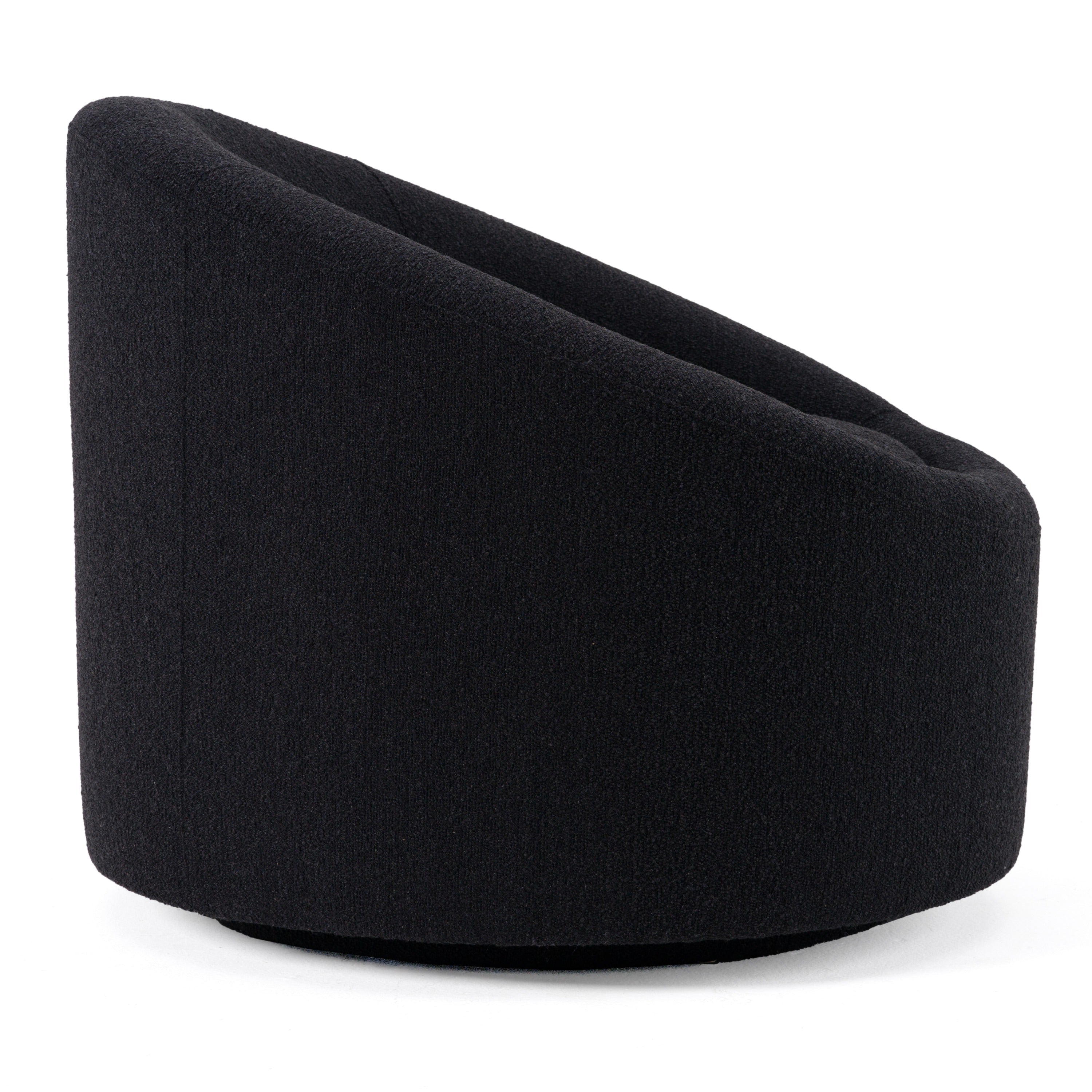 Frontier - Glam Black Fabric Accent Chair