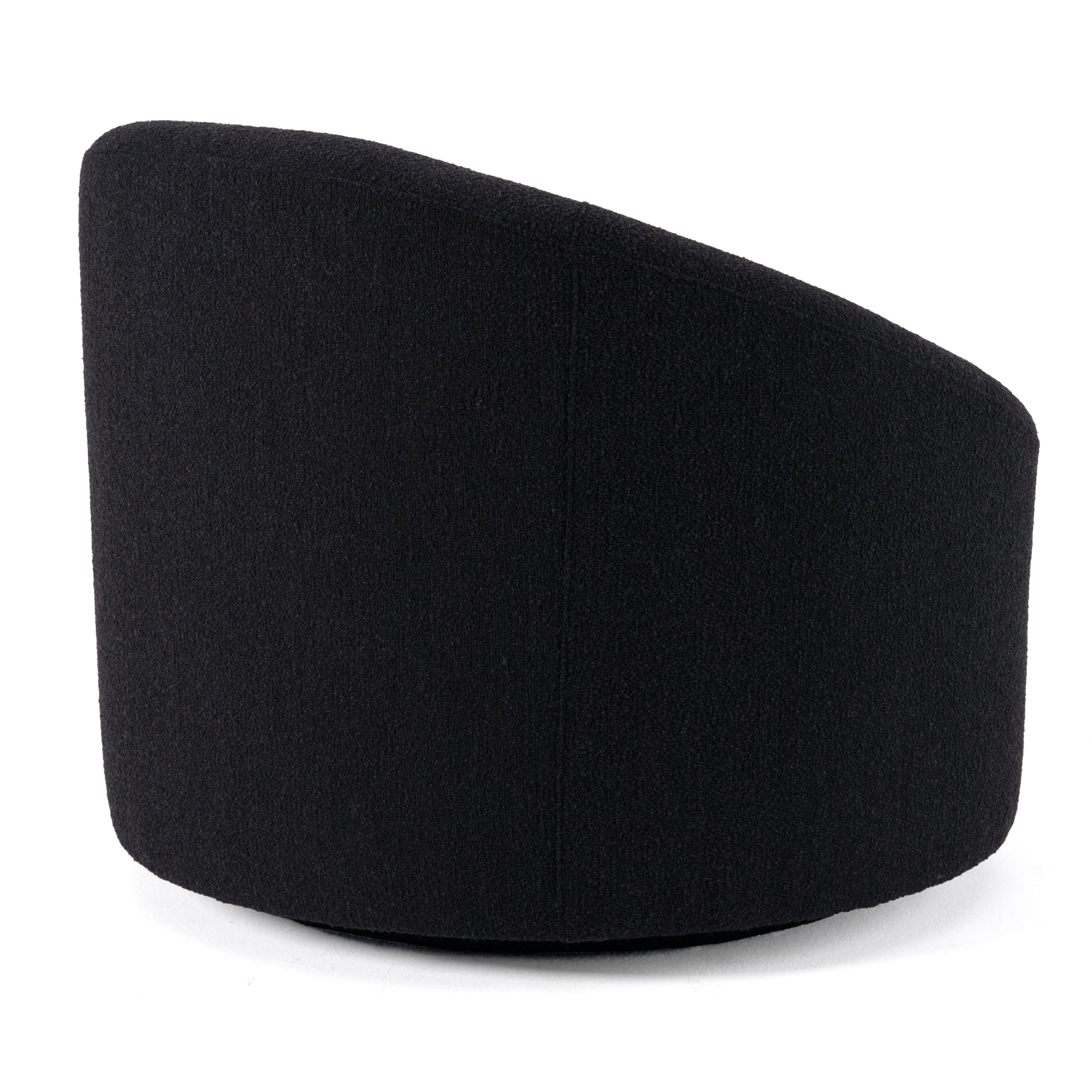 Frontier - Glam Black Fabric Accent Chair