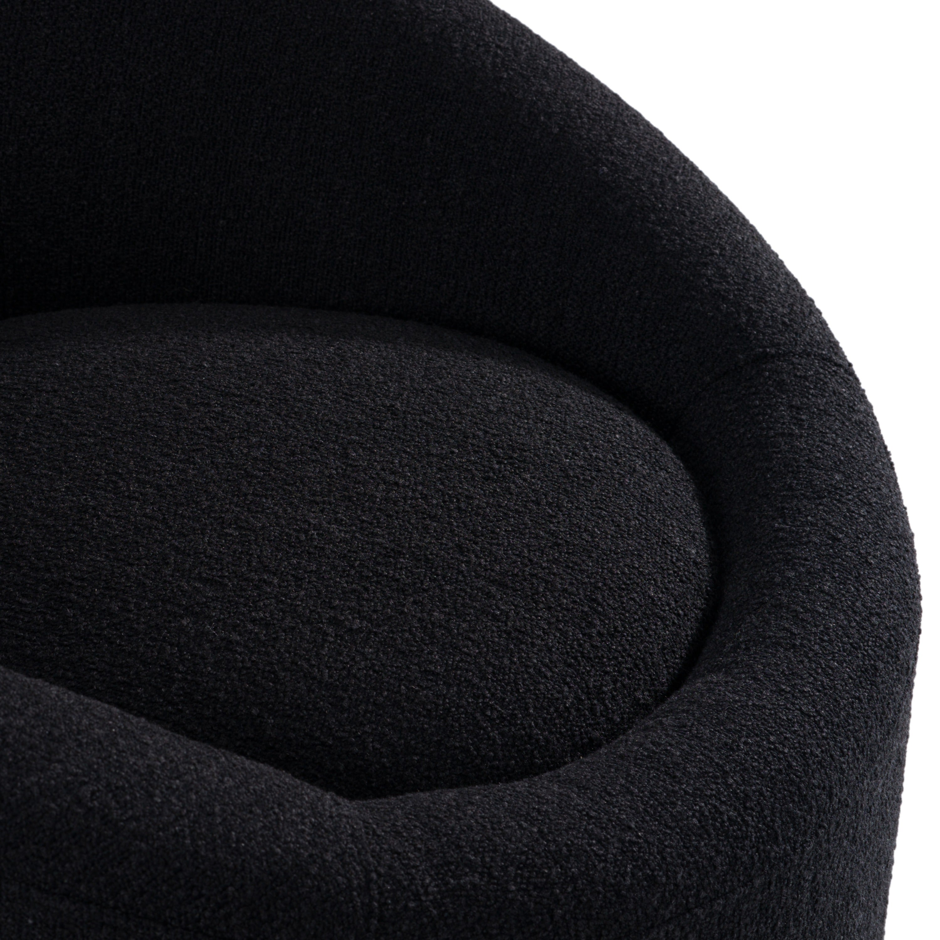 Frontier - Glam Black Fabric Accent Chair