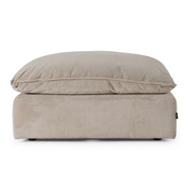 Garman - Modern Light Grey Ottoman