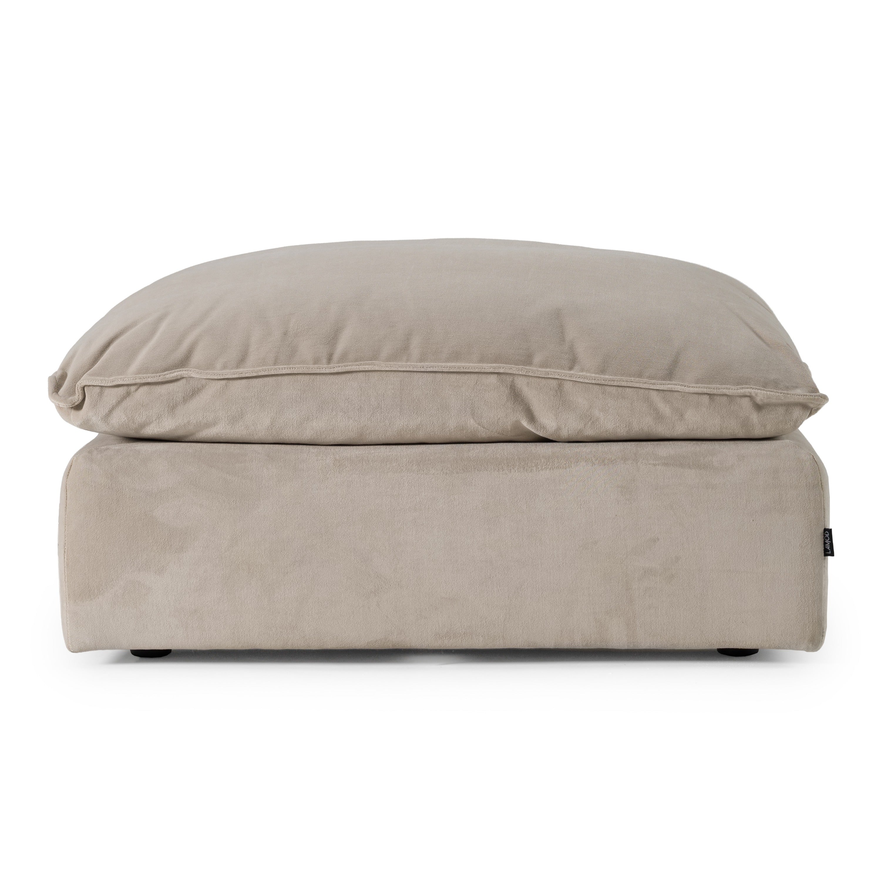 Garman - Modern Light Grey Ottoman