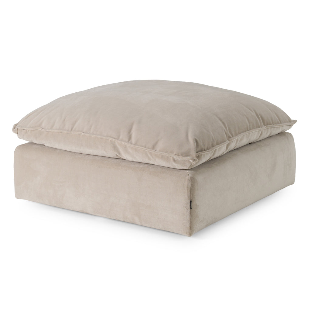 Garman - Modern Light Grey Ottoman