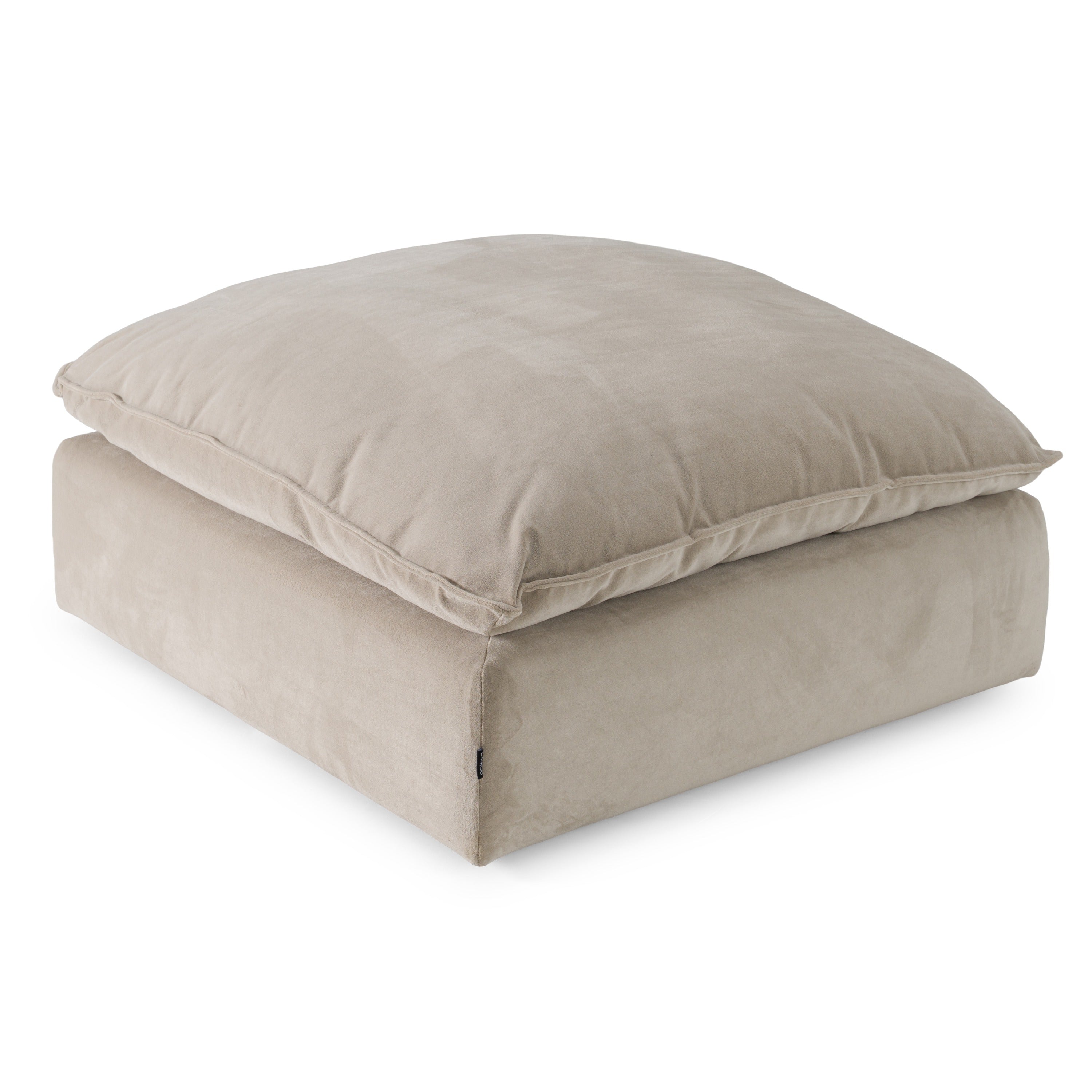 Garman - Modern Light Grey Ottoman