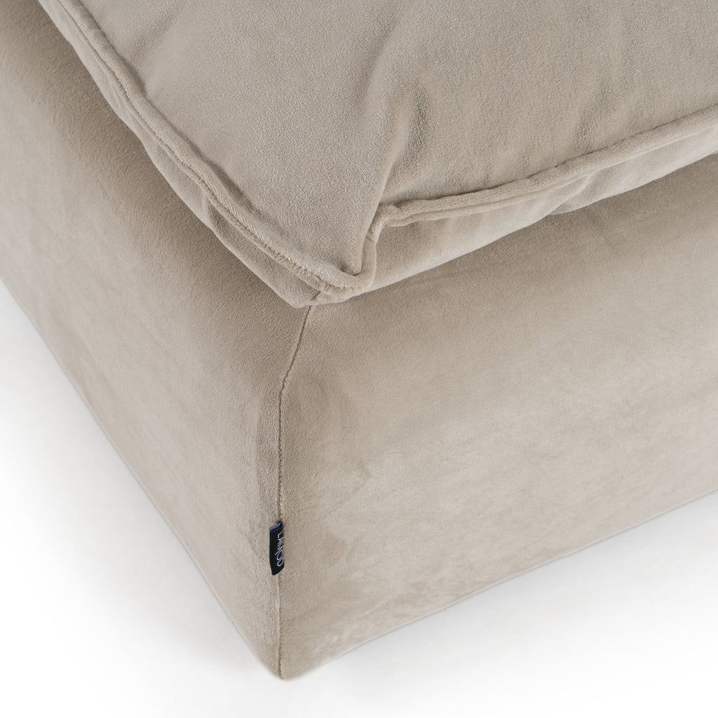 Garman - Modern Light Grey Ottoman