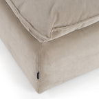 Garman - Modern Light Grey Ottoman