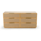 Gavin - Modern Natural Ash + Rattan Dresser