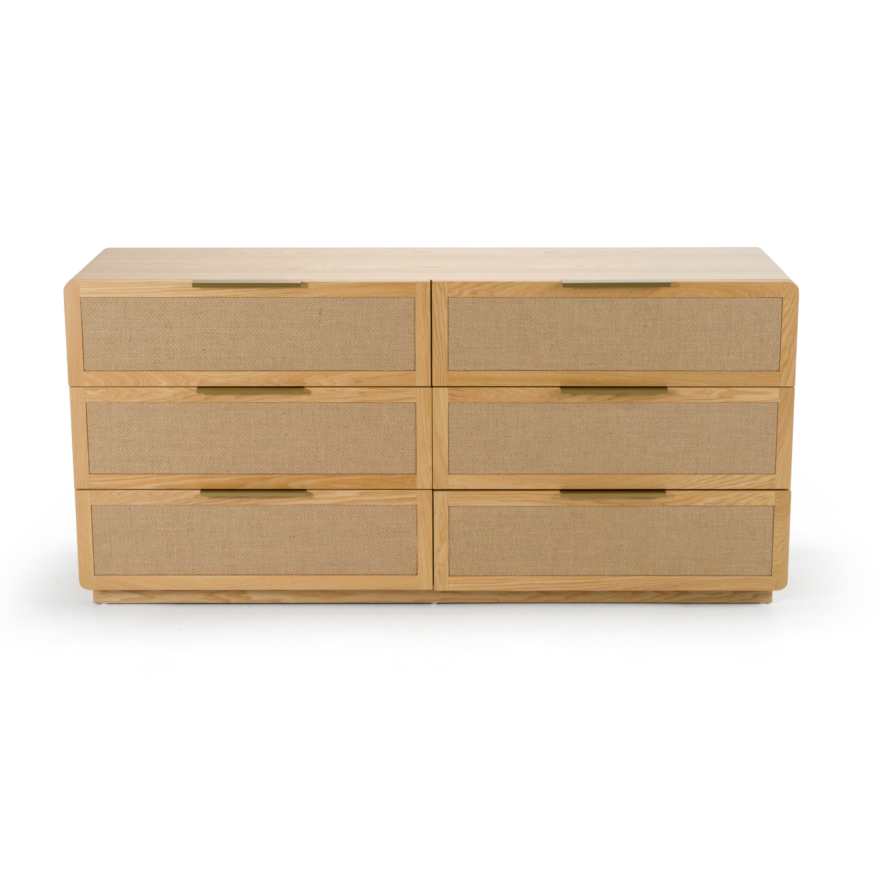 Gavin - Modern Natural Ash + Rattan Dresser