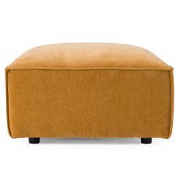 Gene - Modern Ochre Fabric Modular Ottoman