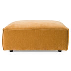 Gene - Modern Ochre Fabric Modular Ottoman
