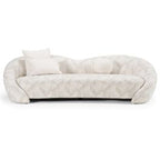 Gentle - Modern Beige Pattern Fabric Sofa